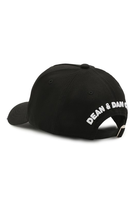 Хлопковая бейсболка Dsquared2 BCM0028 05C00001 Чёрный  BCM0028 05C00001 Фото 2