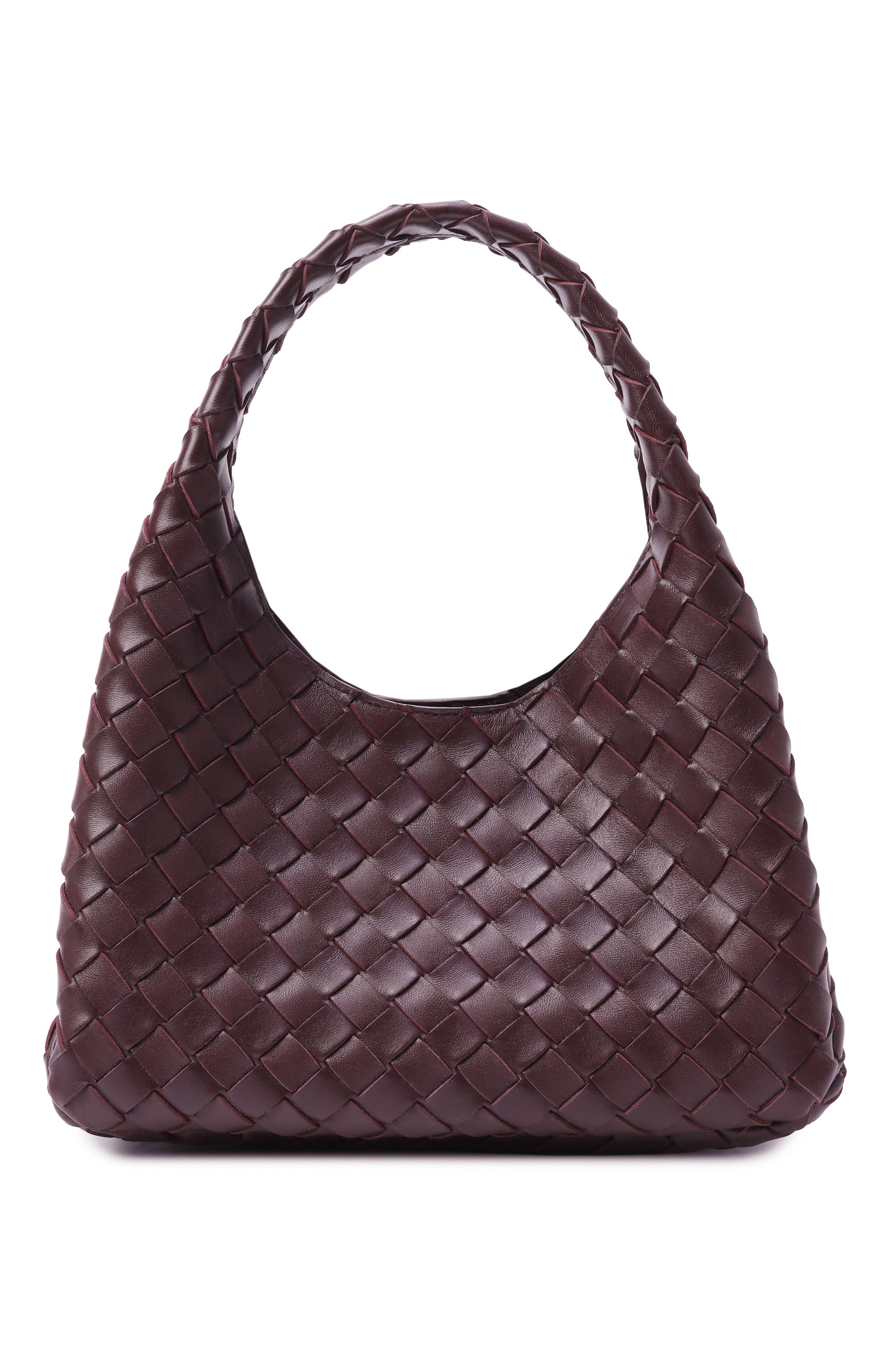 Сумка campana small BOTTEGA VENETA бордового цвета по цене 459500 руб., арт. 854248/V4SC0, фото 1 Сумка campana small BOTTEGA VENETA, арт. 854248/V4SC0, фото 1