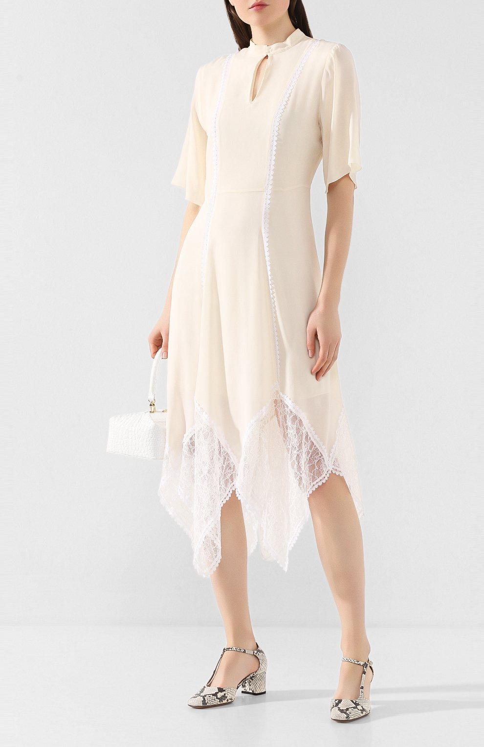 Платье из смеси вискозы и шелка SEE BY CHLOÉ, арт. CHS20SR013014, фото 2