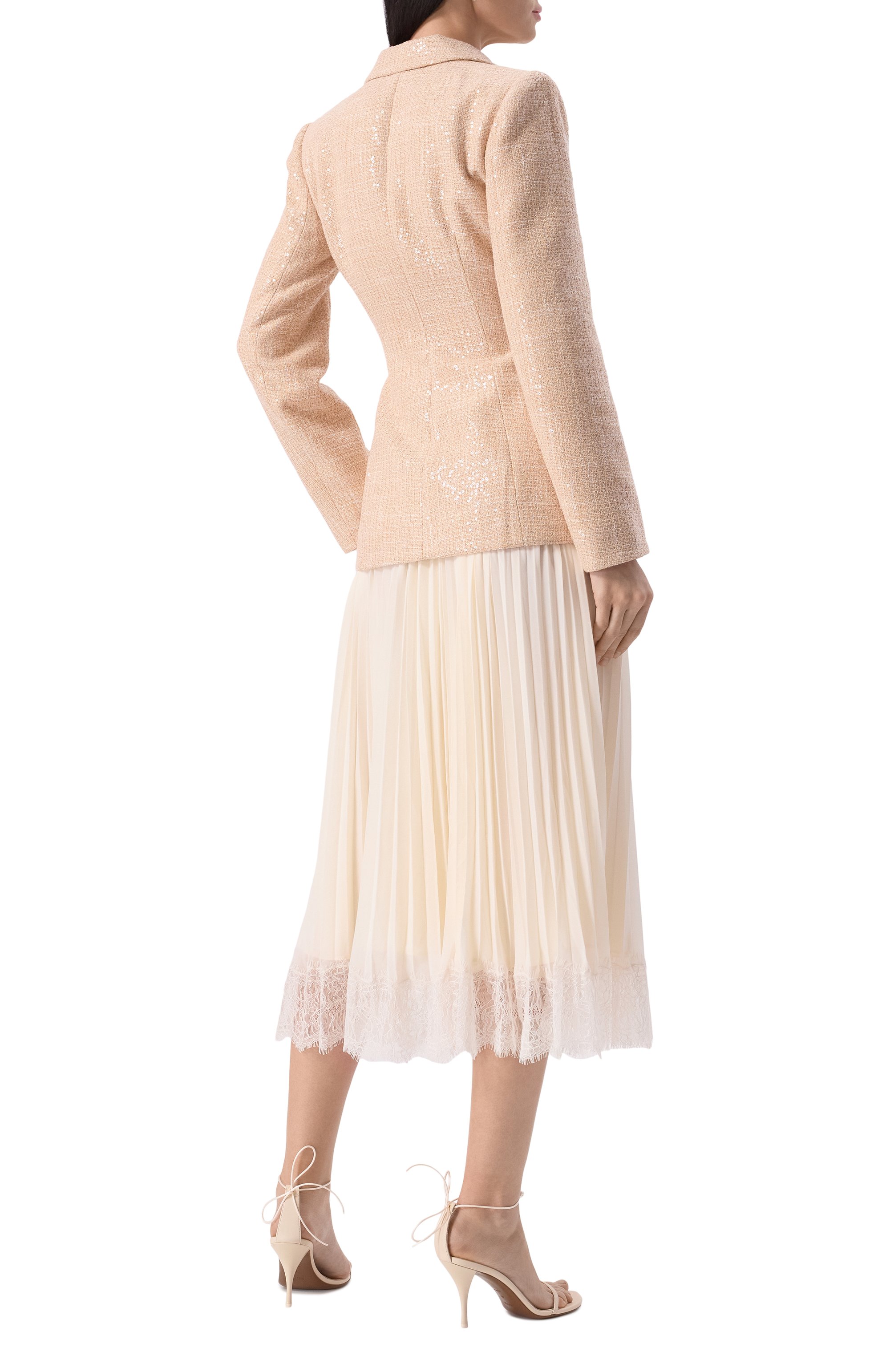 Комбинированное платье SELF-PORTRAIT, арт. RS25123M, фото 4