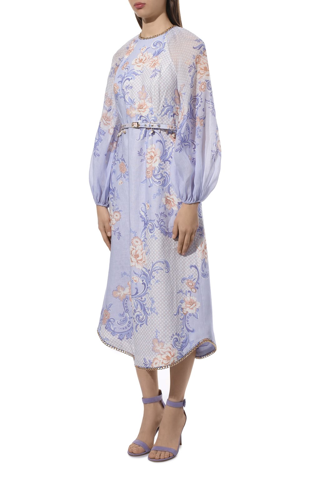 Льняное платье ZIMMERMANN голубого цвета по цене 135000 руб., арт. 2879DP0S, фото 3 Льняное платье ZIMMERMANN, арт. 2879DP0S, фото 3