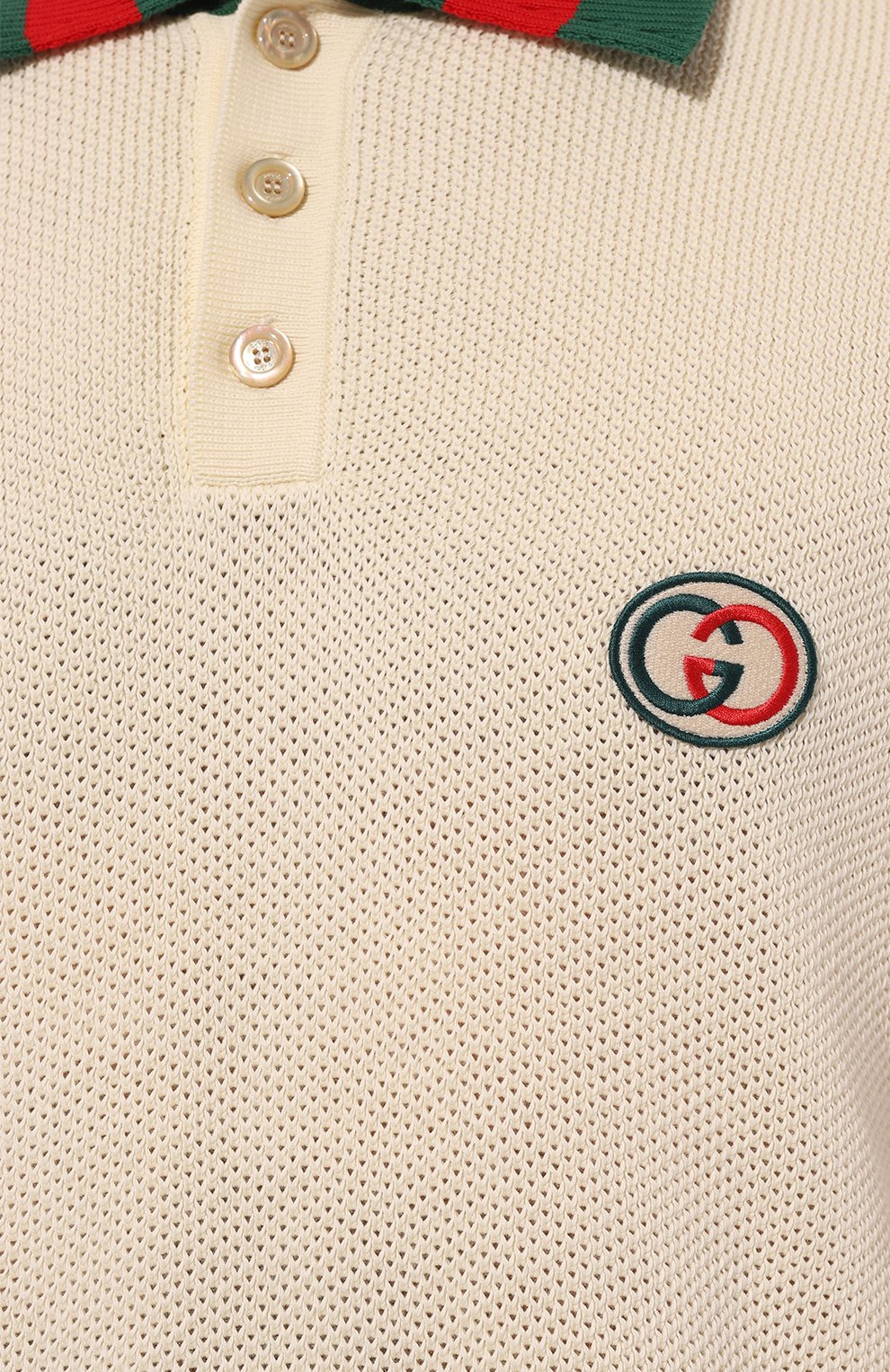 Хлопковое поло GUCCI, арт. 739954/XKC90, фото 5