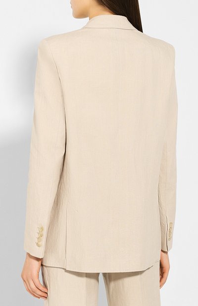 Льняной жакет ACNE STUDIOS бежевого цвета по цене 49950 руб., арт. AH0011, фото 4 Льняной жакет ACNE STUDIOS, арт. AH0011, фото 4