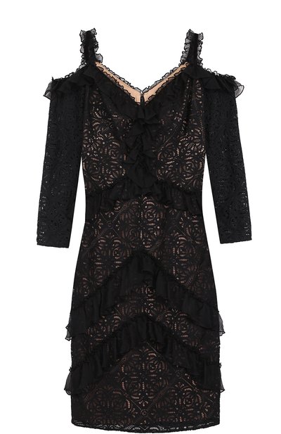 Кружевное облегающее платье с открытыми плечами TADASHI SHOJI, арт. AYW17530MD, фото 1