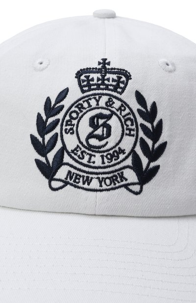 Хлопковая бейсболка SPORTY AND RICH, арт. AC040620241WH01, фото 4