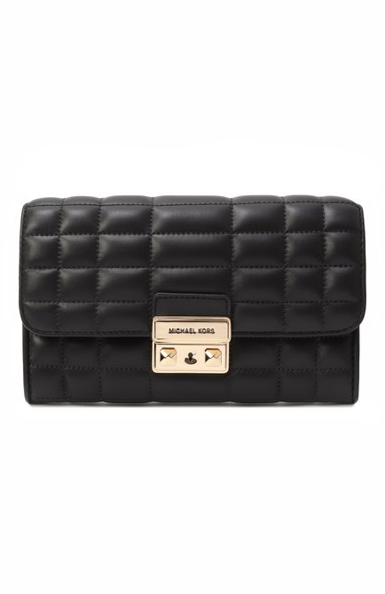 Женская сумка tribeca convertible MICHAEL MICHAEL KORS черного цвета, арт. 32S4G2RC9L | Фото 1 (Материал: Натуральная кожа; Ремень/цепочка: На ремешке; Драгоценные камни: Проставлено; Размер: mini; Материал сплава: Проставлено)