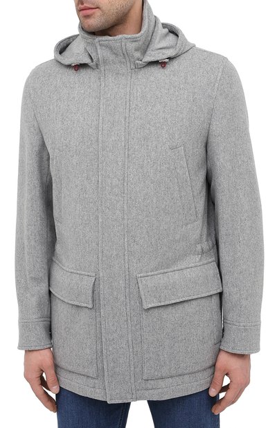 Кашемировая куртка BRUNELLO CUCINELLI светло-серого цвета по цене 499500 руб., арт. MT4976416, фото 3 Кашемировая куртка BRUNELLO CUCINELLI, арт. MT4976416, фото 3