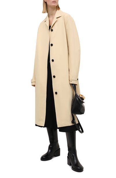 Хлопковый плащ JIL SANDER желтого цвета по цене 230000 руб., арт. JSWR126024-WR242700, фото 2 Хлопковый плащ JIL SANDER, арт. JSWR126024-WR242700, фото 2