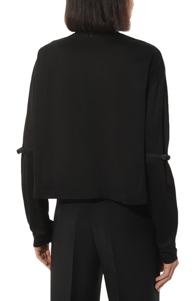 Топ PRADA черного цвета по цене 115000 руб., арт. 134620-1XBH-F0002-202, фото 4 Топ PRADA, арт. 134620-1XBH-F0002-202, фото 4