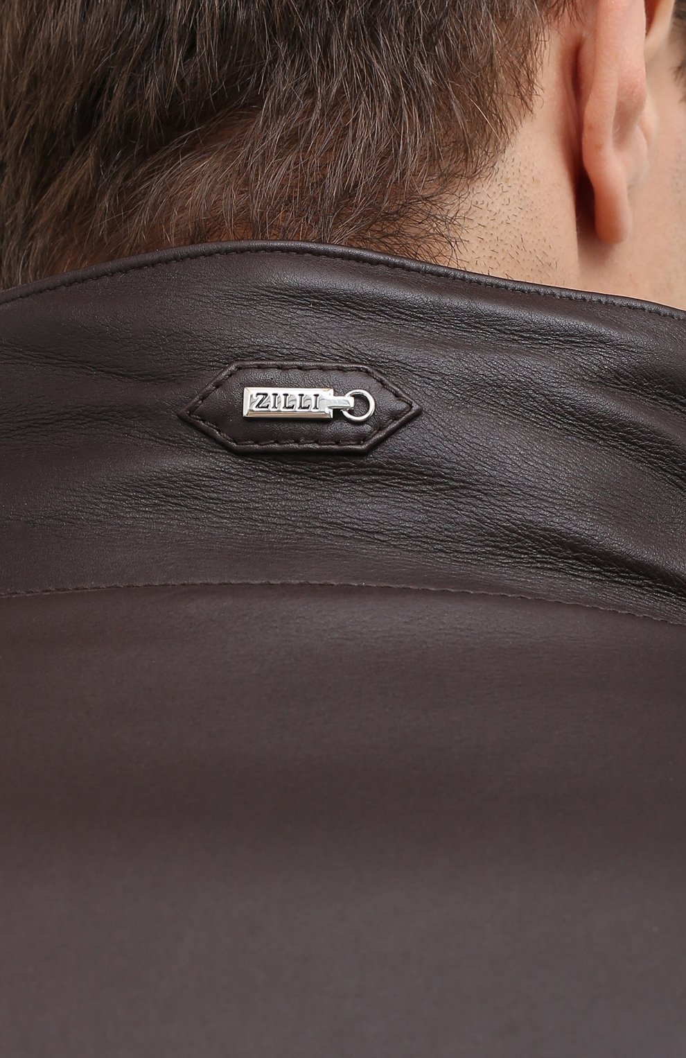 Кожаный бомбер с подкладкой из овчины ZILLI, арт. MAU-GALIE-01763/0001, фото 6