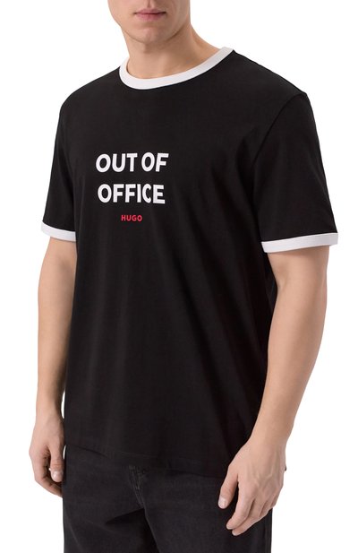 Хлопковая футболка HUGO, арт. 50556545, фото 3