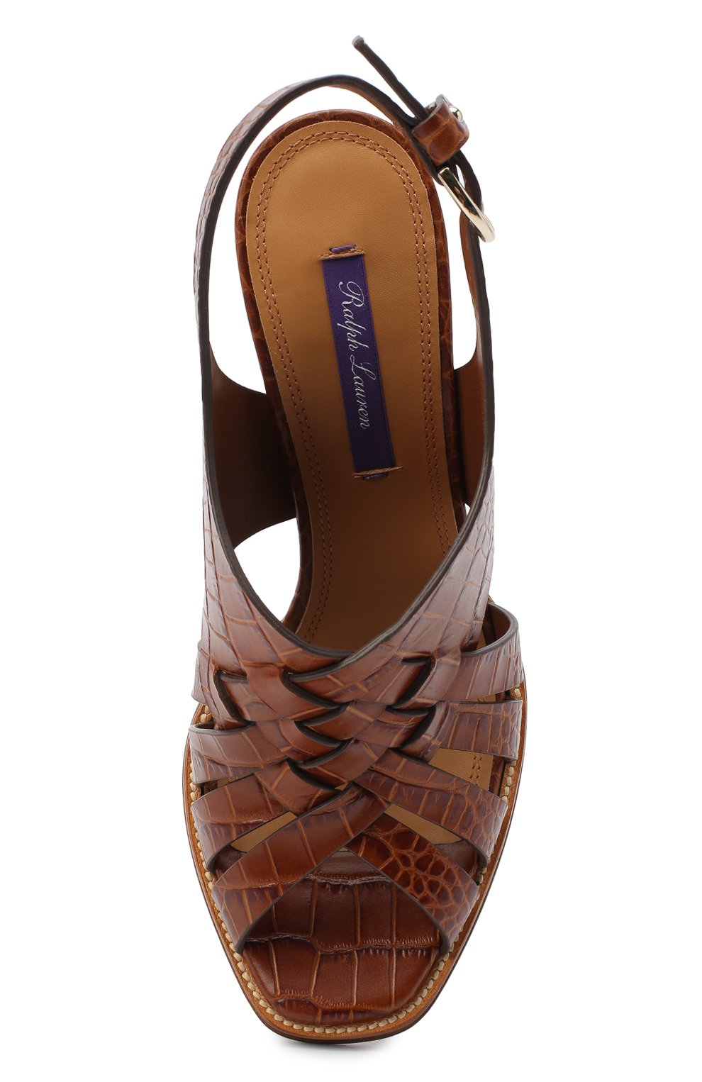 Кожаные босоножки RALPH LAUREN, арт. 800818983, фото 5