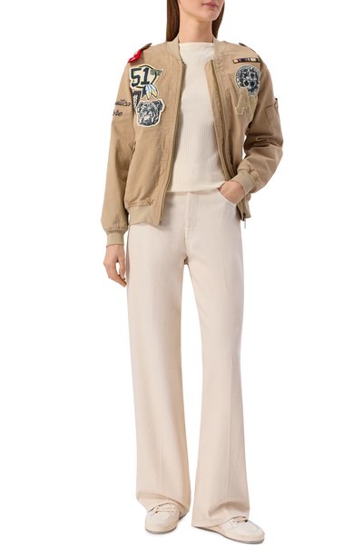 Женский хлопковый бомбер AERONAUTICA MILITARE, арт. AB3041DCT04272