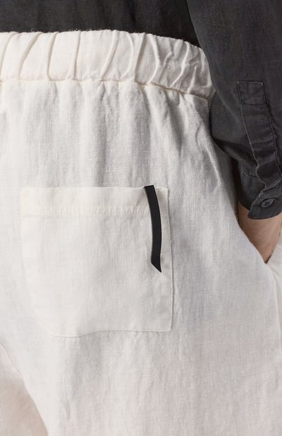 Льняные брюки NEVER ENOUGH кремового цвета по цене 30700 руб., арт. 2B5M090-492/MPA076, фото 5 Льняные брюки NEVER ENOUGH, арт. 2B5M090-492/MPA076, фото 5