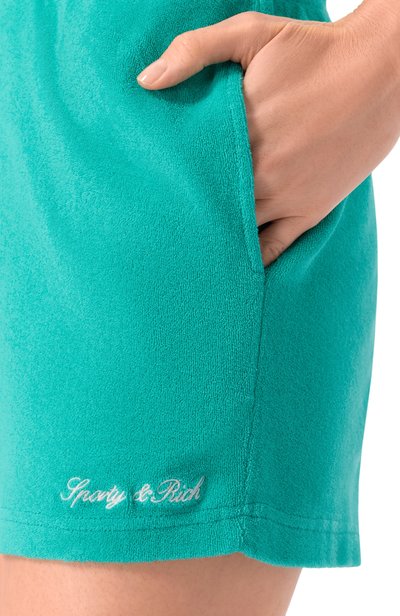 Хлопковые шорты SPORTY AND RICH,  арт. SH001712326GR02, фото 5