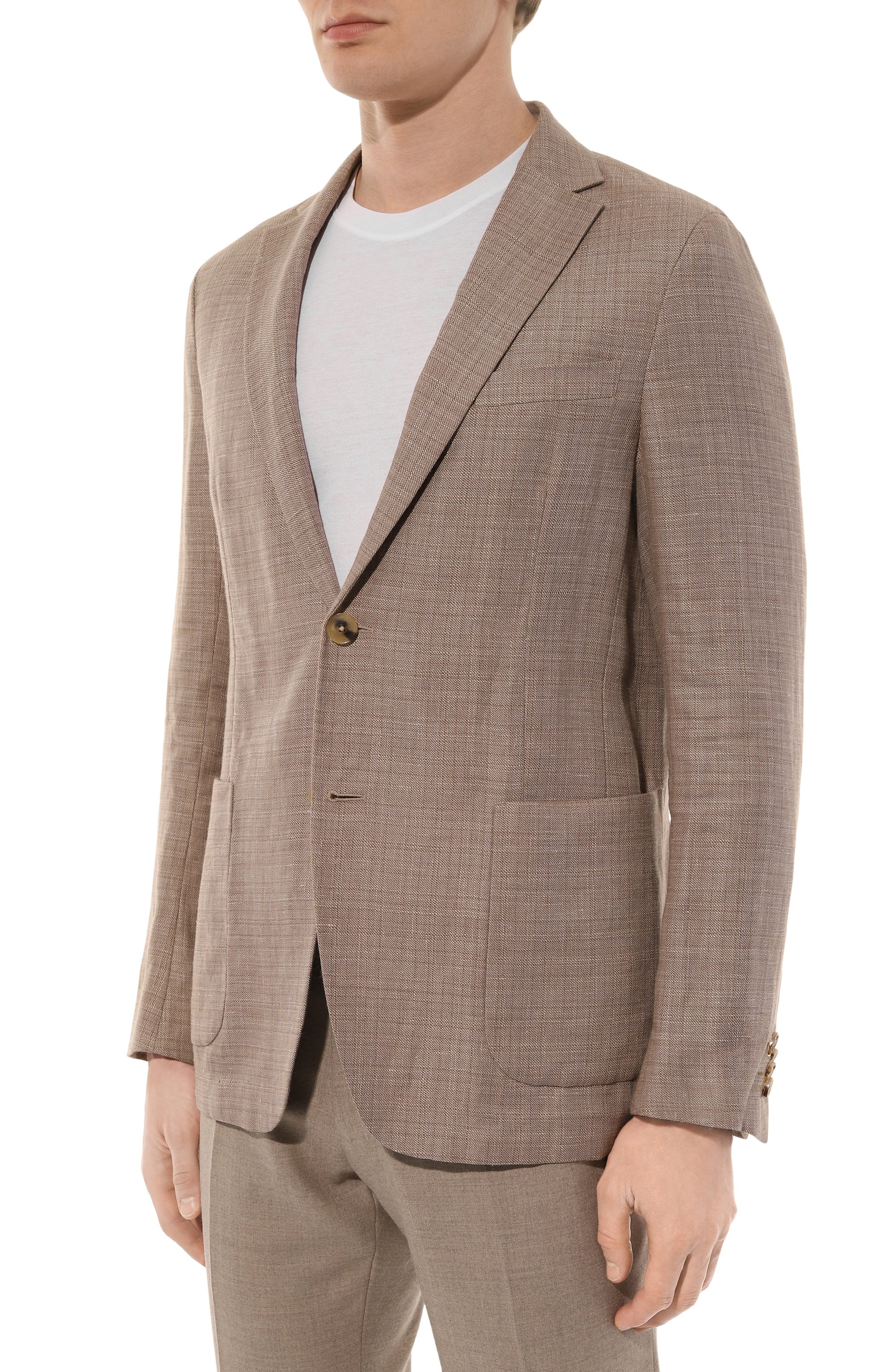 Пиджак изо льна и шерсти ZEGNA, арт. 549711A5/1D7SG0, фото 5