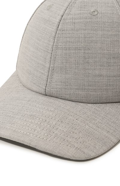 Шерстяная бейсболка ARMARIUM серого цвета по цене 29400 руб., арт. ARMFWCA01/W003, фото 4 Шерстяная бейсболка ARMARIUM, арт. ARMFWCA01/W003, фото 4