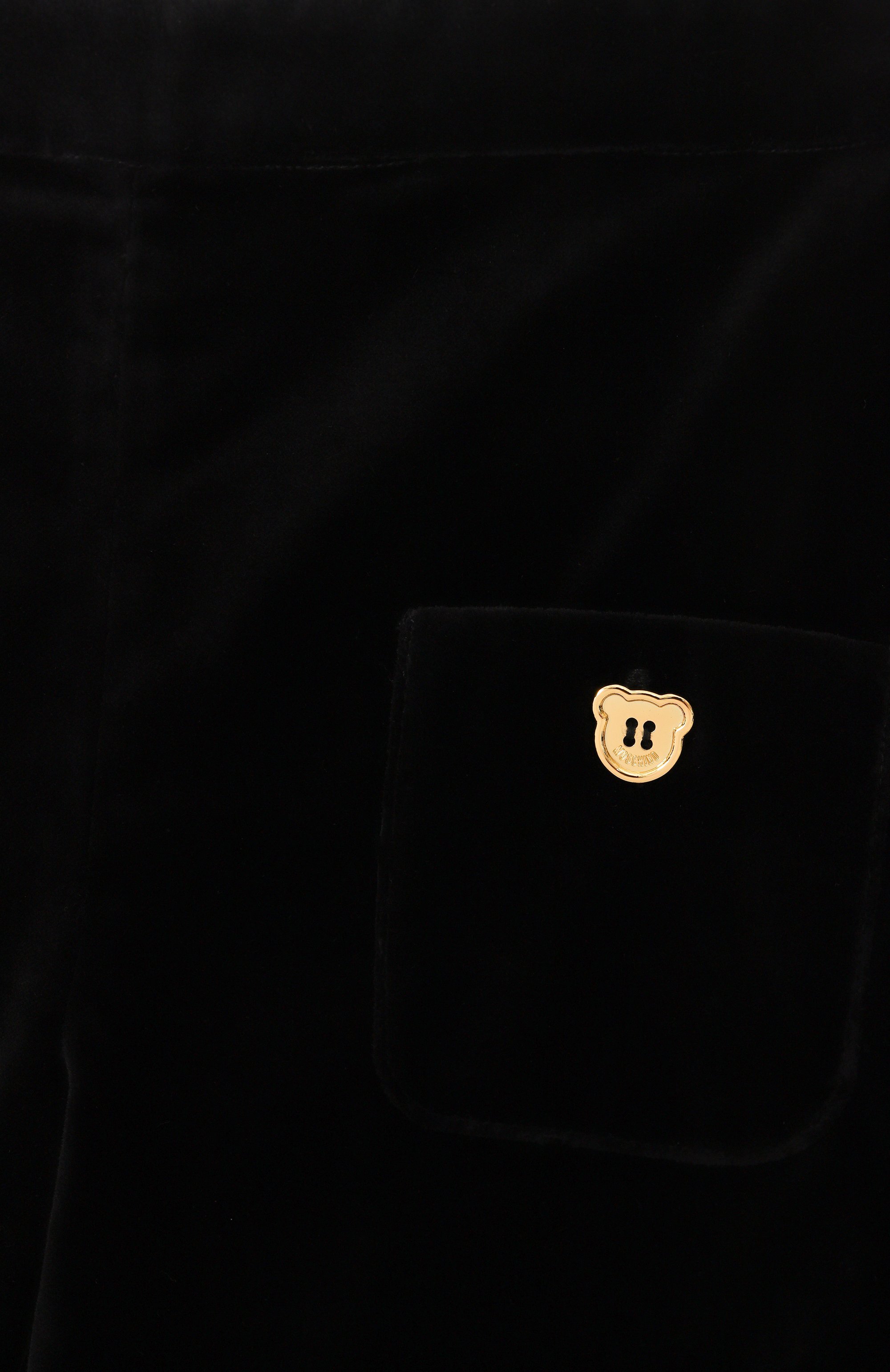 Хлопковые шорты MOSCHINO черного цвета по цене 24000 руб., арт. HDQ01V/LWA07/10-14, фото 3 Хлопковые шорты MOSCHINO, арт. HDQ01V/LWA07/10-14, фото 3