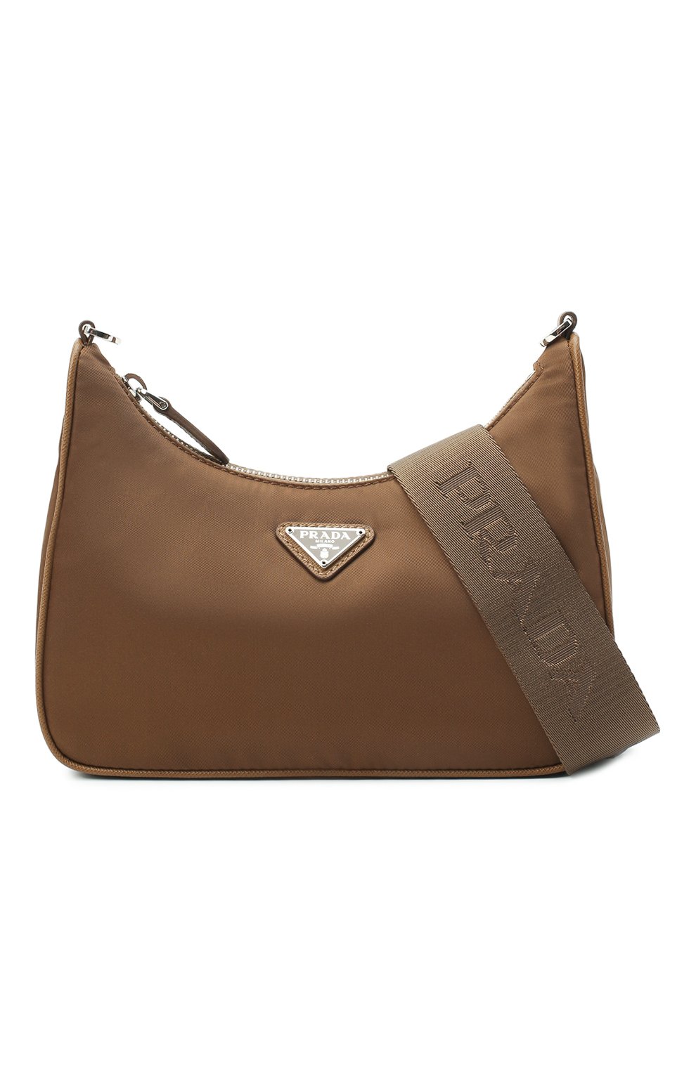 Женская коричневая сумка prada re edition bag PRADA купить в