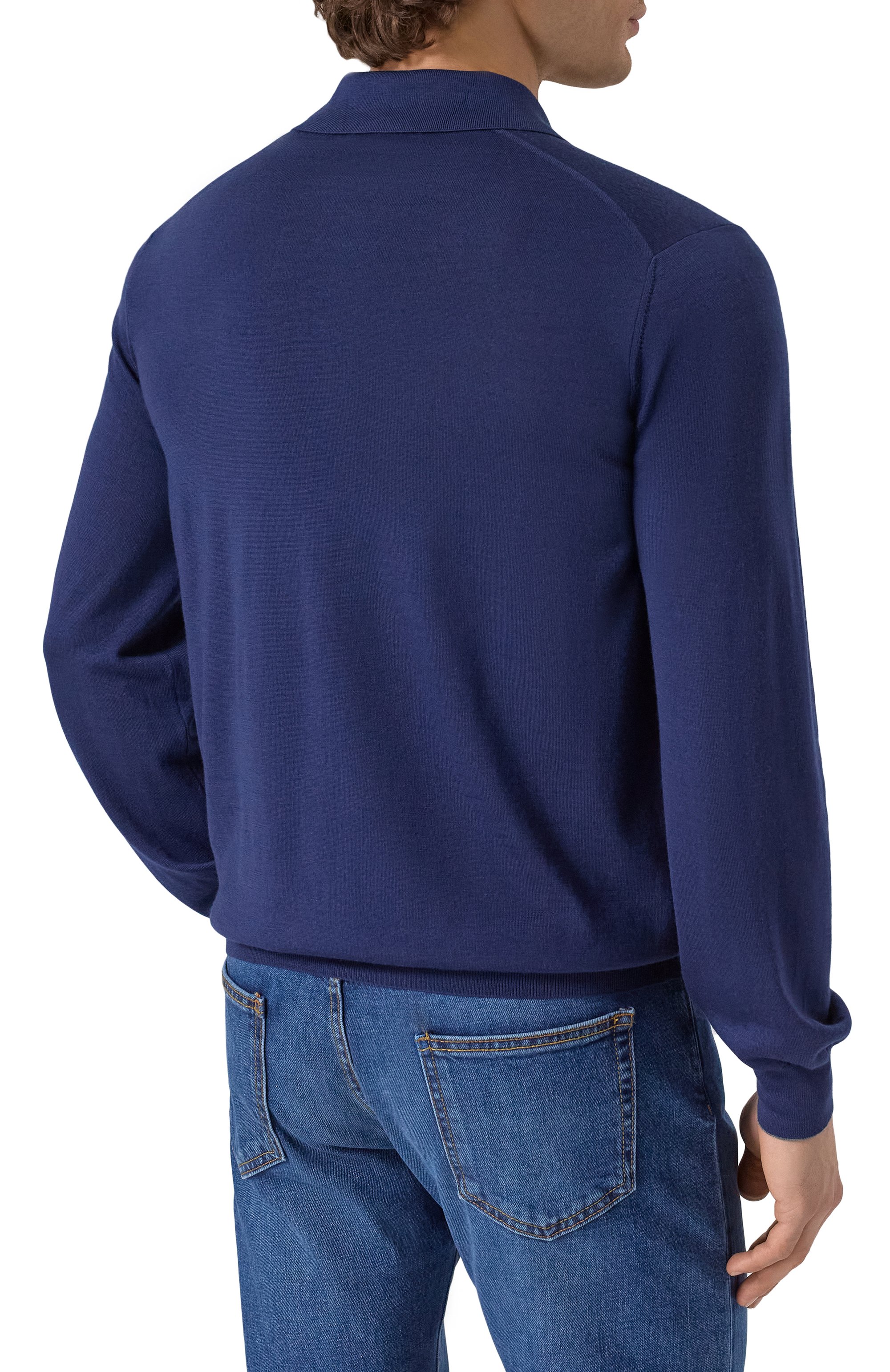 Поло из шерсти и кашемира BRUNELLO CUCINELLI, арт. M2400295, фото 4