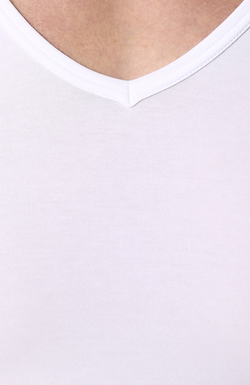 Хлопковая футболка с v-образным вырезом PEROFIL, арт. 24149-0003, фото 5