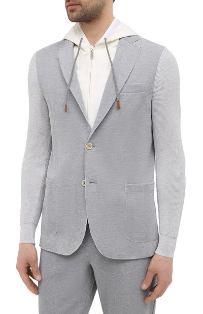 Хлопковый пиджак ELEVENTY PLATINUM, арт. C76GIAC05 TES0C167, фото 3