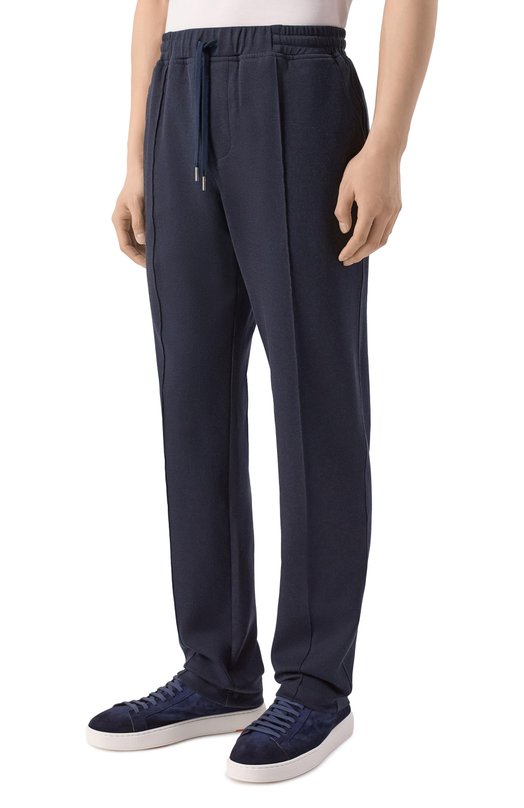 Брюки из хлопка и шелка Capobianco 20M708.DS00._001 Синий  20M708.DS00._001 Фото 3