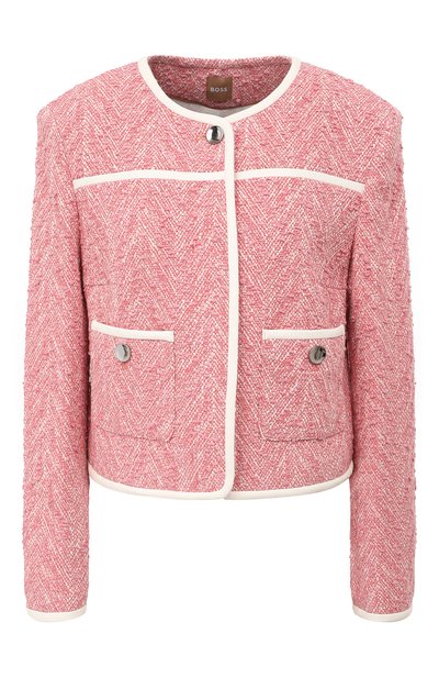 Жакет из хлопка и вискозы BOSS, арт. 50495705, фото 1