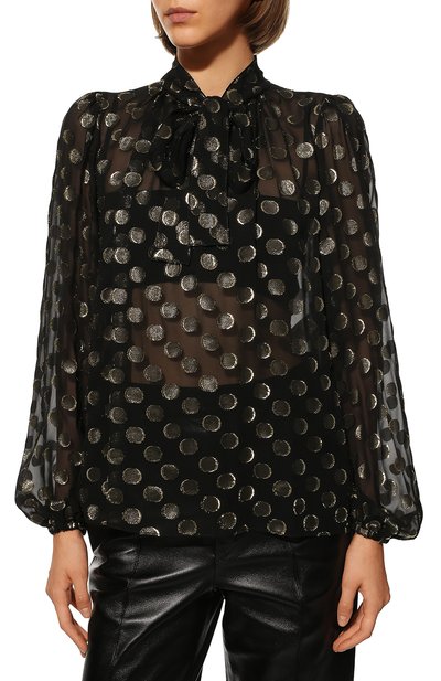 Шелковая блузка DOLCE & GABBANA, арт. F72Y0T/HJMBI/0UTLET AW22-23, фото 3