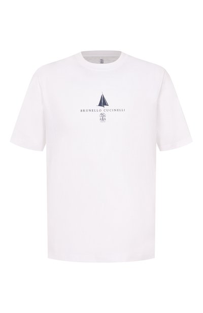 Мужская хлопковая футболка BRUNELLO CUCINELLI, арт. M0B138476P