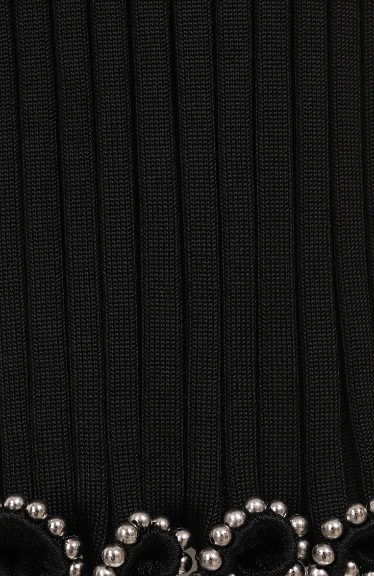 Женская юбка из вискозы JIL SANDER черного цвета, арт. J03MA0233-J18346 | Фото 6 (Автоматизация ТО: Проставлено; Длина Ж (юбки, платья, шорты): Миди; Автоматизация состава: Проставлено; Материал внешний: Вискоза; Женское Кросс-КТ: Юбка-карандаш; Кросс-КТ: Трикотаж; Стили: Кэжуэл)
