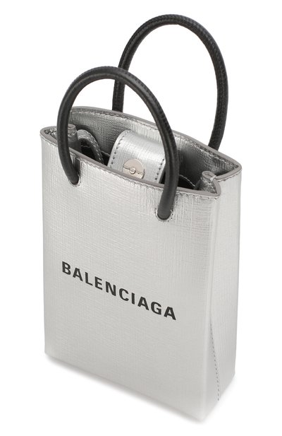 Кожаный чехол shopping для телефона BALENCIAGA, арт. 593826/0AI4N, фото 4