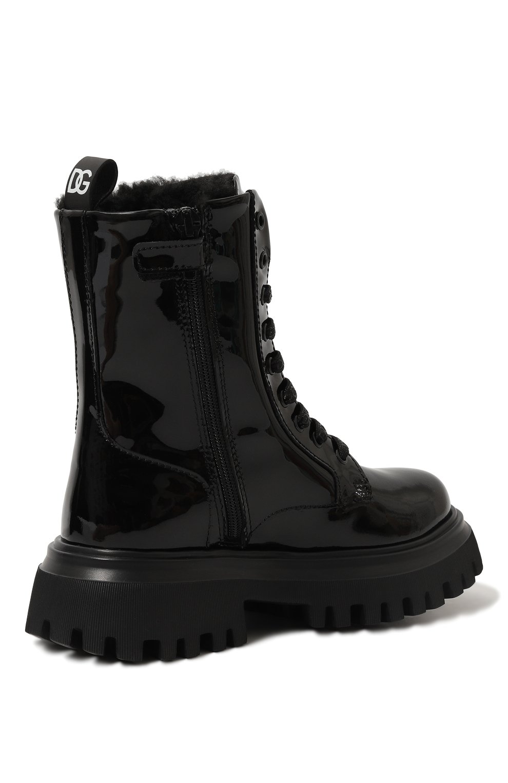 Кожаные ботинки DOLCE & GABBANA, арт. D11220/A3B70/24-28, фото 3