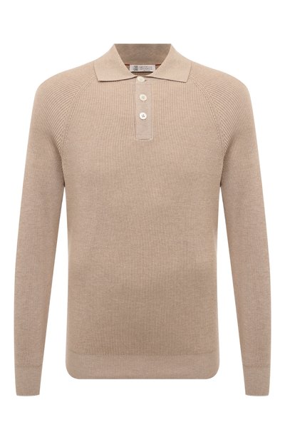 Мужская хлопковое поло BRUNELLO CUCINELLI, арт. M29400105