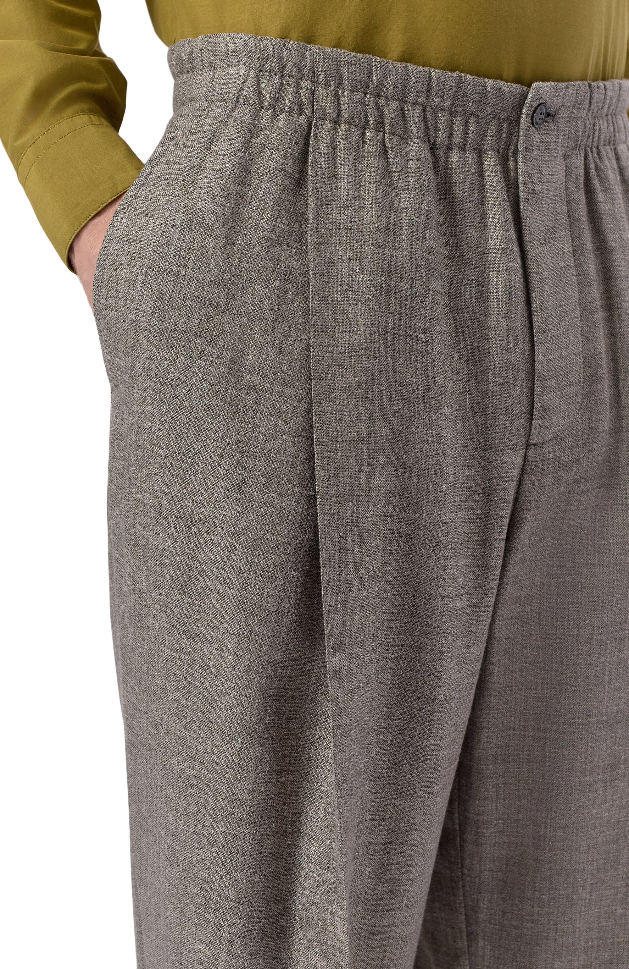 Брюки изо льна и шелка GIORGIO ARMANI, арт. GM002253/TE20785, фото 5