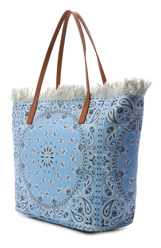Сумка-тоут City large MC2 Saint Barth CBF0001-01749L/CITY BAG FRINGE Голубой  CBF0001-01749L/CITY BAG FRINGE Фото 4