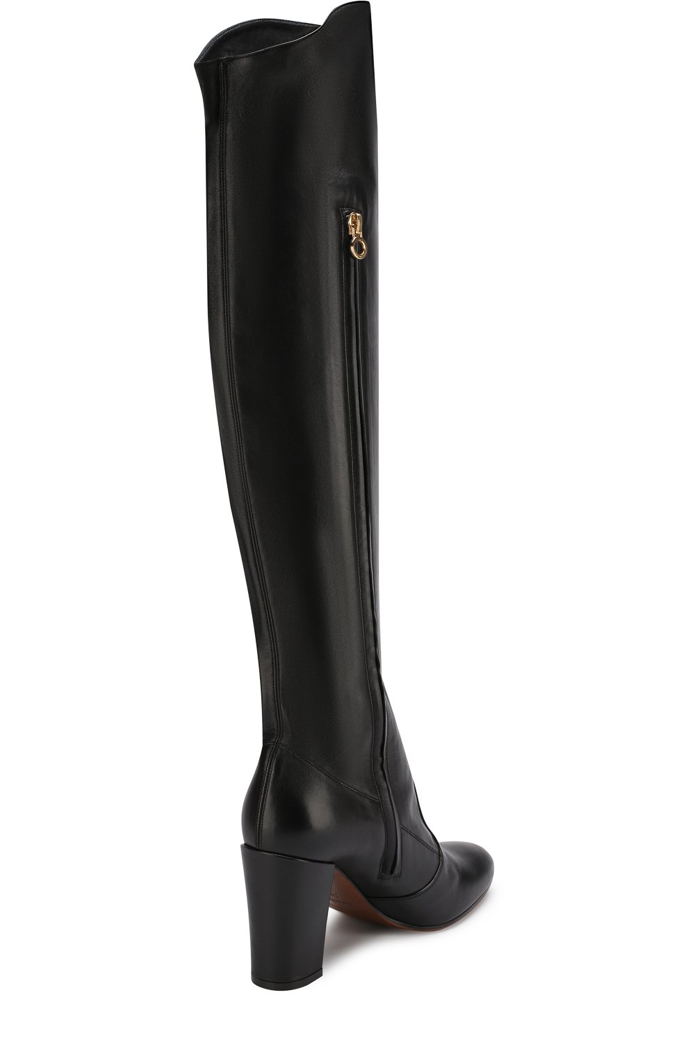 Кожаные ботфорты на устойчивом каблуке L'AUTRE CHOSE, арт. LD9797.90WP2615, фото 4