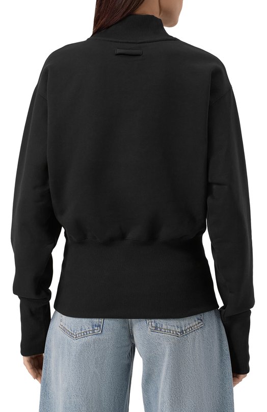 Хлопковый свитшот Jean Paul Gaultier 25/03-W-T0289/J003 Чёрный  25/03-W-T0289/J003 Фото 4