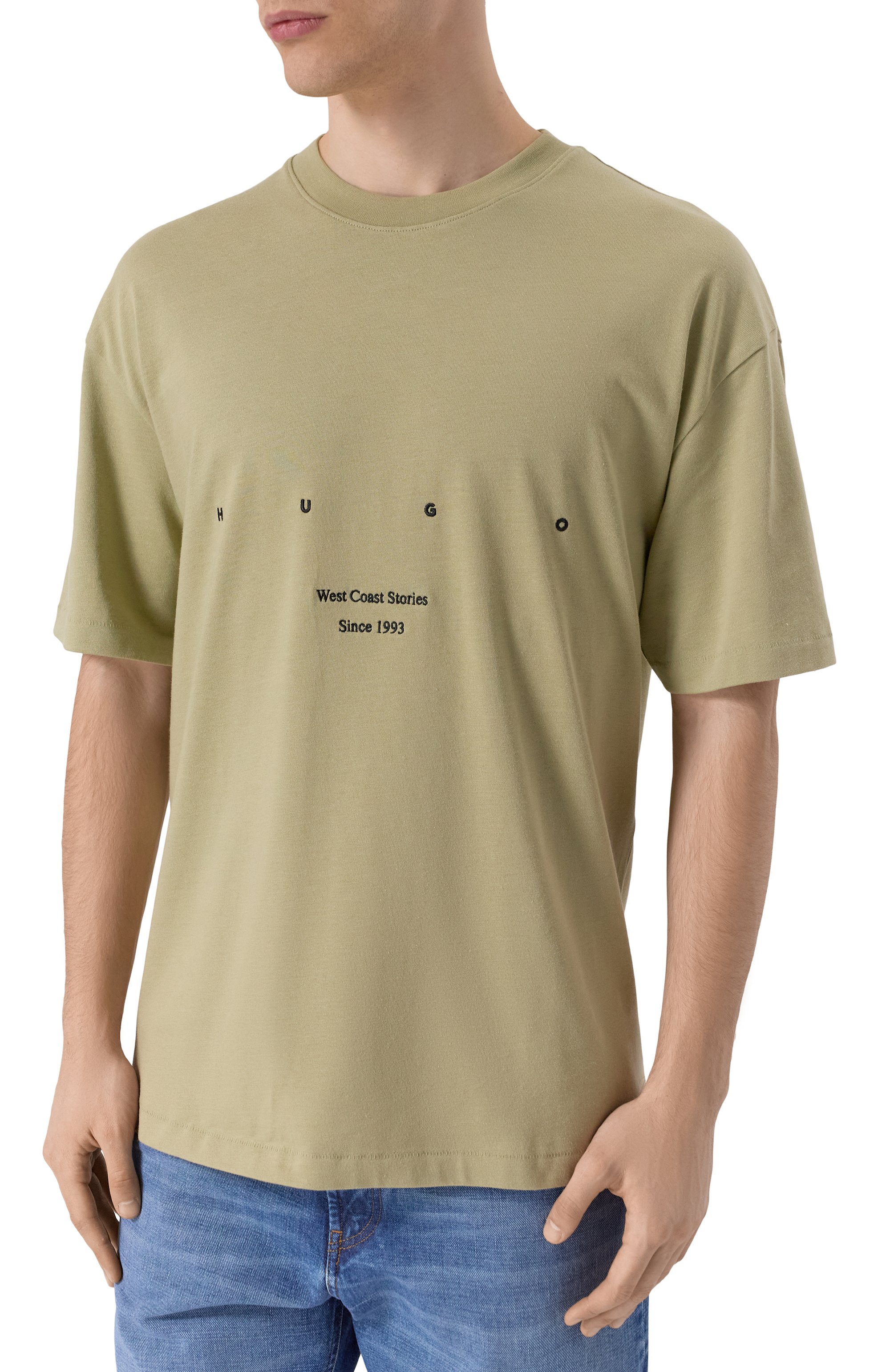 Хлопковая футболка HUGO, арт. 50538958, фото 3