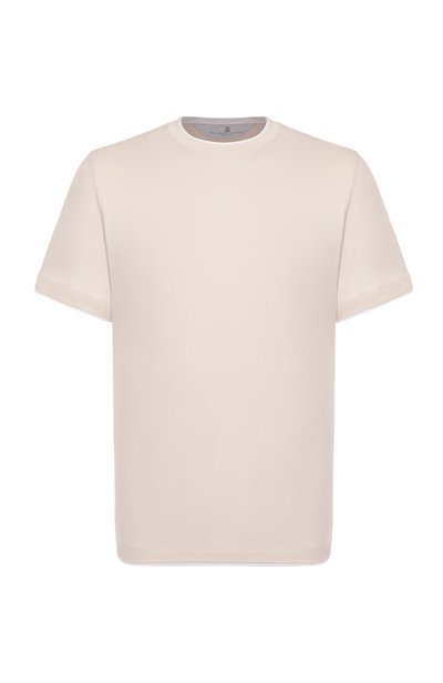 Мужская хлопковая футболка BRUNELLO CUCINELLI, арт. M0B137427