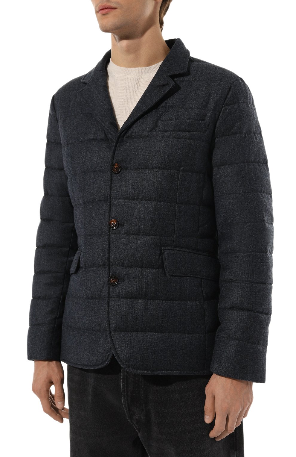 Пуховая куртка nomos-ff MOORER синего цвета по цене 205500 руб., арт. S0M0-FF_SET, фото 6 Пуховая куртка nomos-ff MOORER, арт. S0M0-FF_SET, фото 6