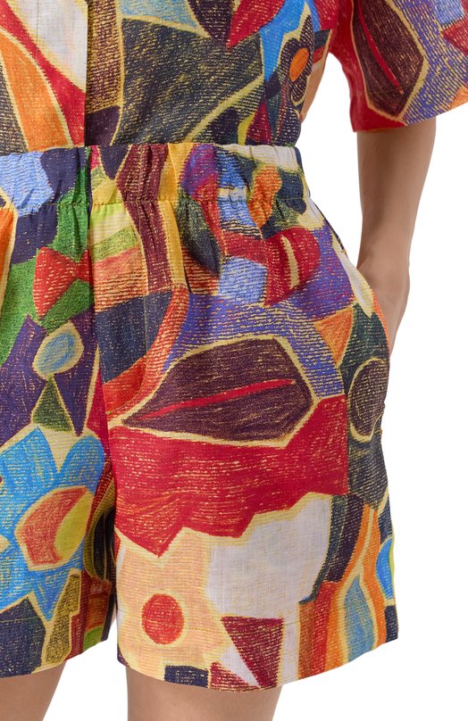 Льняные шорты Shan 42636-54 Разноцветный  42636-54 Фото 5