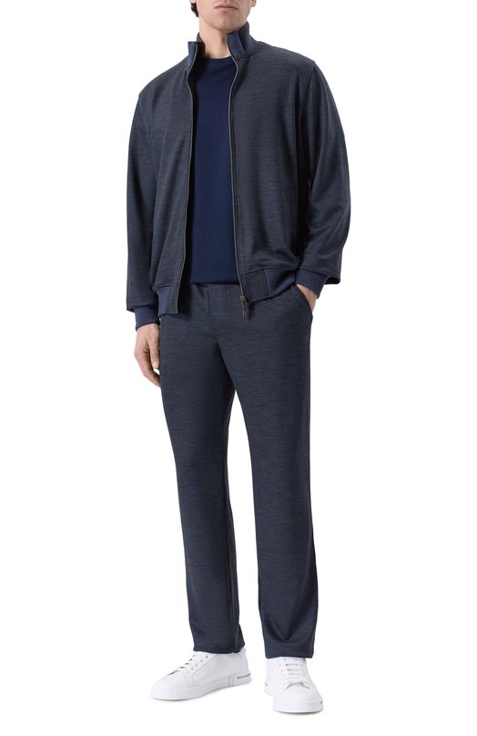 Шерстяные брюки MVST 13M708.VP00.MUST. Синий  13M708.VP00.MUST. Фото 2