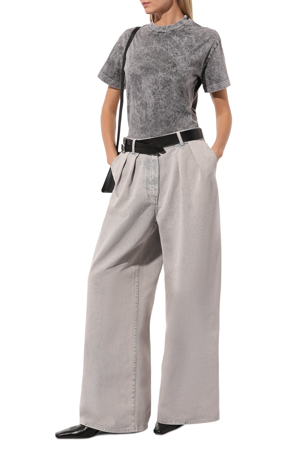 Хлопковая футболка BORNE BOURGEOIS серого цвета по цене 15000 руб., арт. SW-TS-BO-3018, фото 2 Хлопковая футболка BORNE BOURGEOIS, арт. SW-TS-BO-3018, фото 2