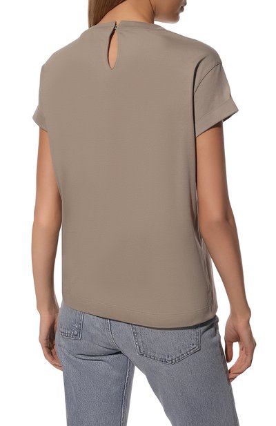Хлопковая футболка BRUNELLO CUCINELLI, арт. M0A45BB400, фото 4