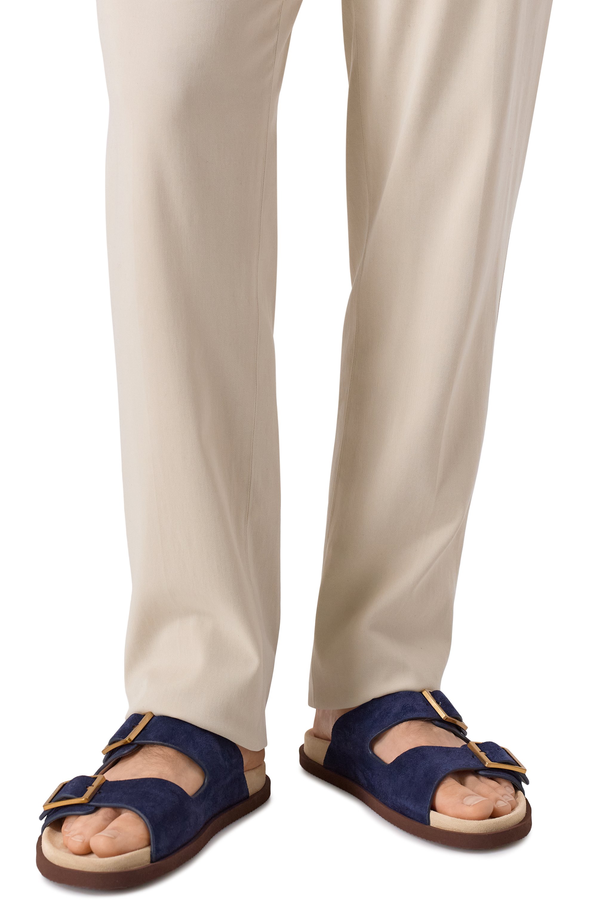 Замшевые шлепанцы BRUNELLO CUCINELLI, арт. MZUS0LY235, фото 3