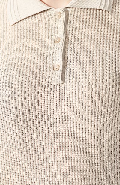 Поло LORO PIANA светло-бежевого цвета по цене 125500 руб., арт. FAL1023, фото 5 Поло LORO PIANA, арт. FAL1023, фото 5