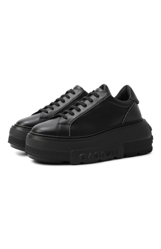 Кожаные кеды Nexus Casadei 2X076A070NSALEN Чёрный 2X076A070NSALEN