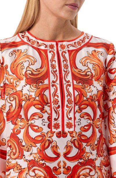 Шелковая туника DOLCE & GABBANA, арт. F61A2T/GDDRE, фото 4