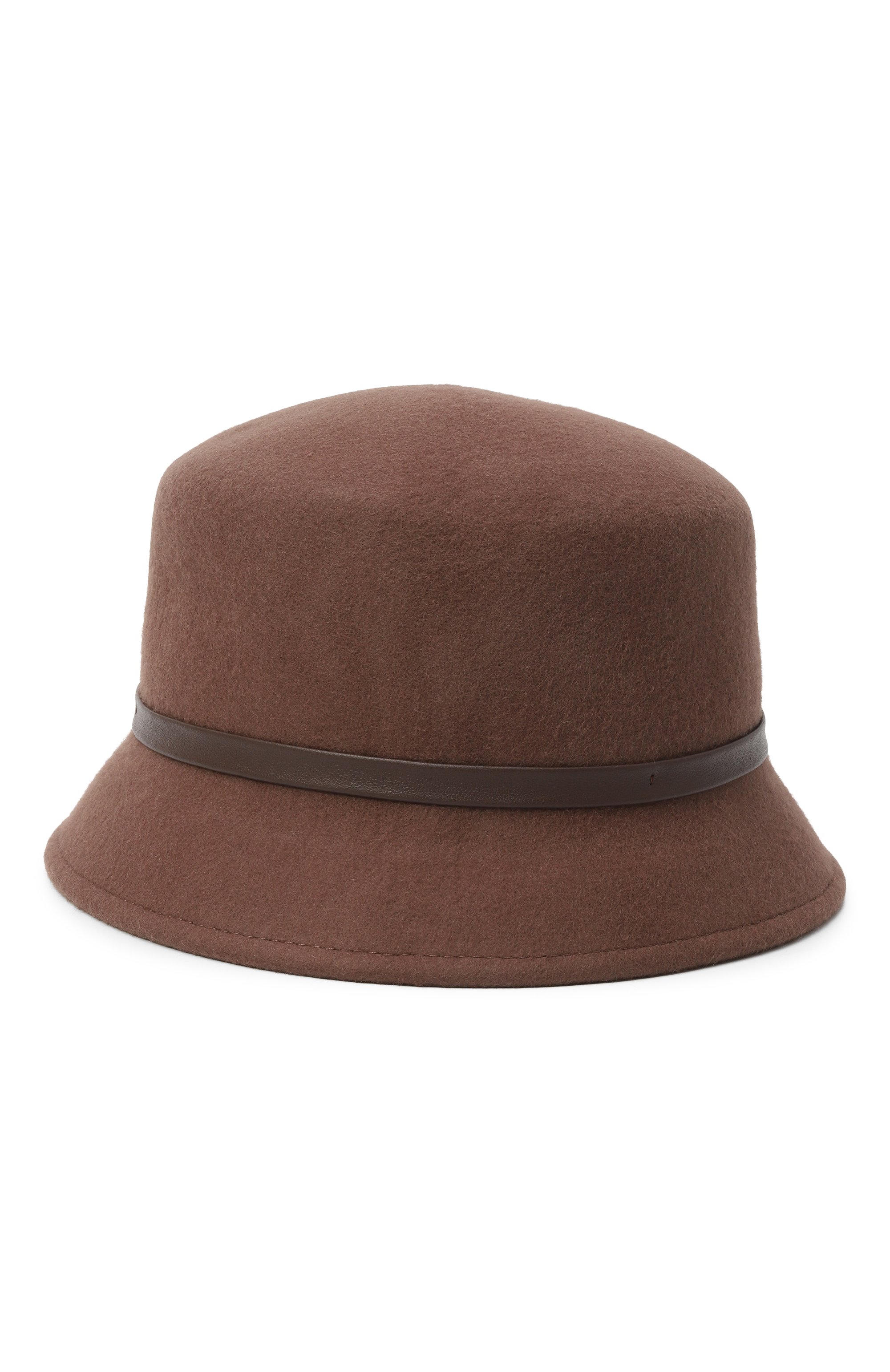 Шерстяная шляпа meghan COCCINELLE коричневого цвета по цене 7875 руб., арт. E7 TTV 21 01 01, фото 2 Шерстяная шляпа meghan COCCINELLE, арт. E7 TTV 21 01 01, фото 2